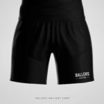 Ballers Copa Skinny Fleece Shorts – Black